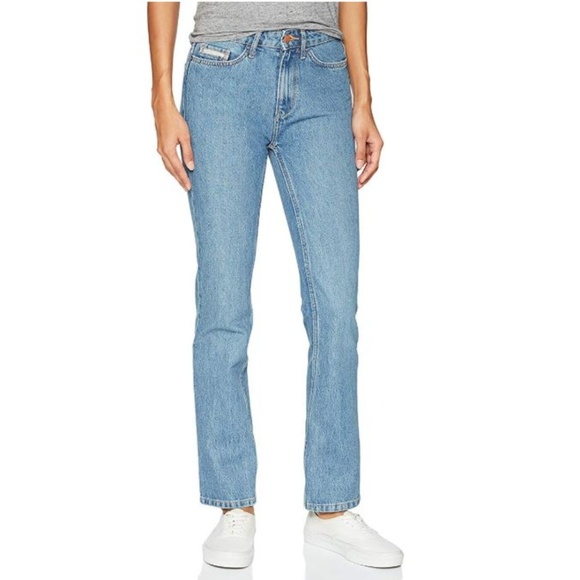 Calvin Klein Womens Straight Leg, Seinne Blue - Picture 1 of 8